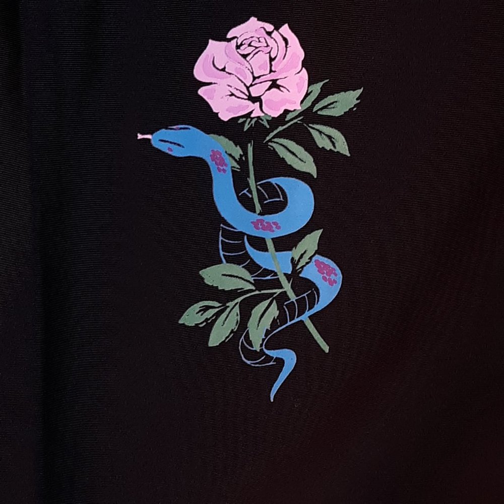 Crop Rashguard, Snake Rose 🧾 - Picture 6 of 15
